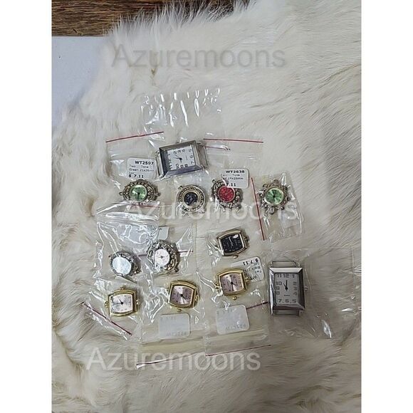 NWT womens fashion set of 12 assorted watch faces for beading or other crafts - Picture 1 of 6